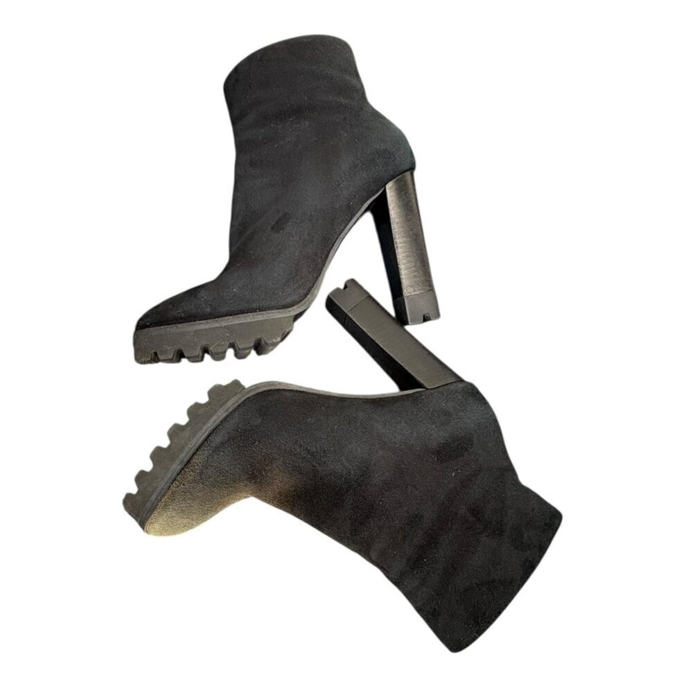 Just Cavalli Bootie Black Suede Platform EU 40 US Size 10